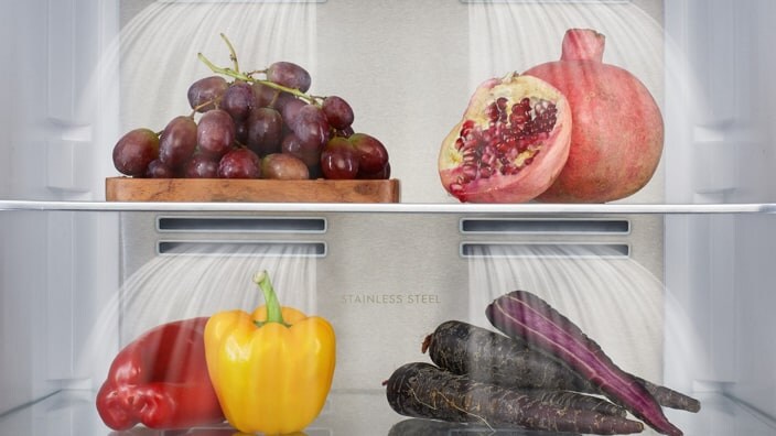 Fruit en groenten in de koelkast