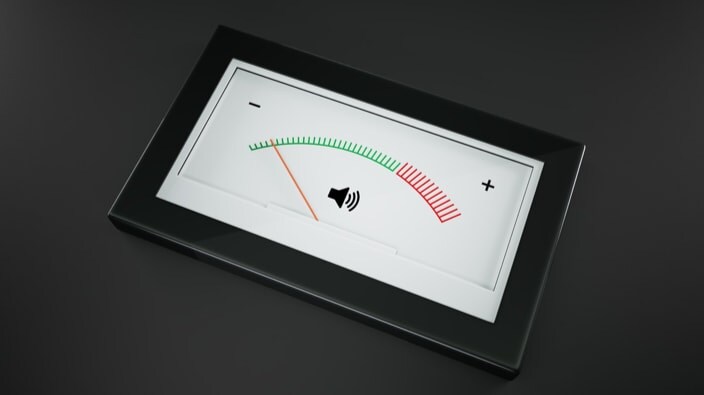 Display Silencetech geluidsniveau