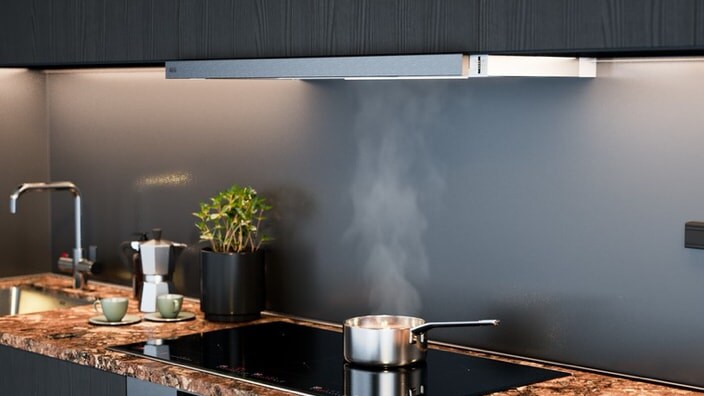 Inbouwdampkap in keuken