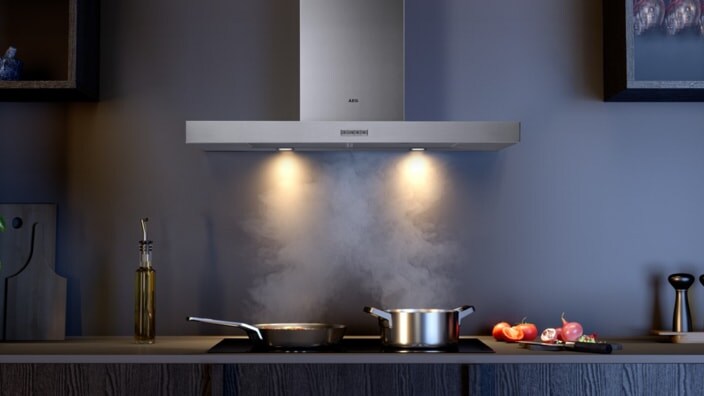 Wanddampkap in keuken