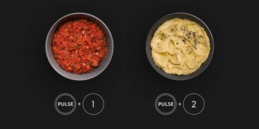 sauce salsa et houmous