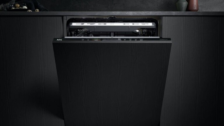 Afmeting van een AEG vaatwasser