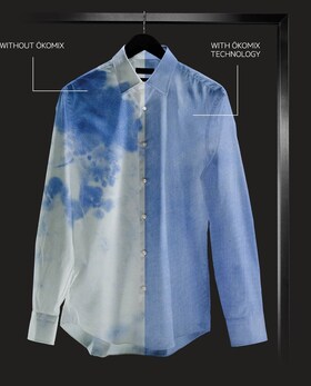 Blauw en wit shirt