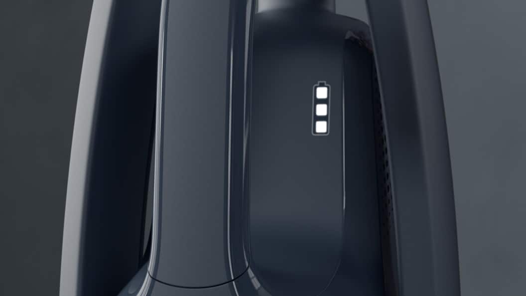 Draadloze stofzuiger batterij close-up