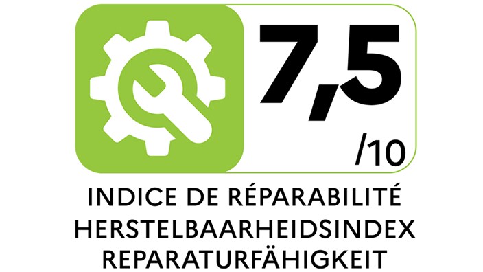 Index de réparabilité 7,5