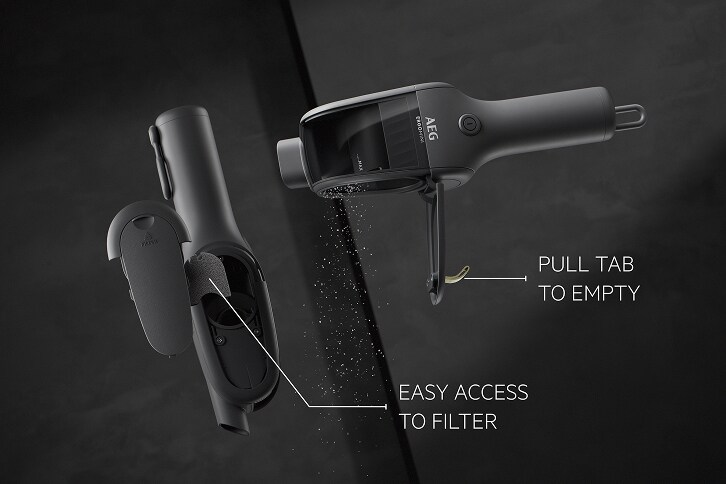 Quick emptying and effortless filter care.