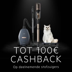 TOT 100€ CASHBACK OP DEELNEMENDE AEG STOFZUIGERS