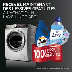 Action Dash et Lenor - 100 lessives gratuites