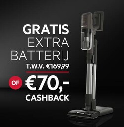 Extra batterij of cashback van 70€.