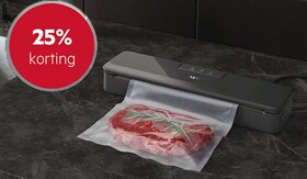 25 procent korting op de AEG vacuümmachine in de webshop