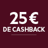 Recevez 25€ de cashback à l'achat de cet aspirateur.  