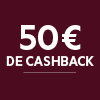 Recevez jusqu'à 50€ de cashback à l'achat de cet aspirateur.