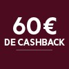 Cashback de 60 €