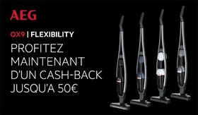 Aspirateur AEG QX9 cash-back